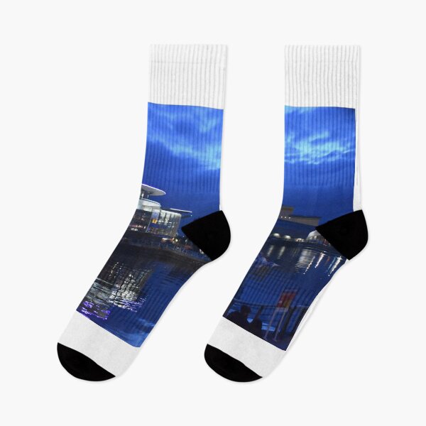 Item preview, Salford Quays Manchester at night designed and sold by shakey.