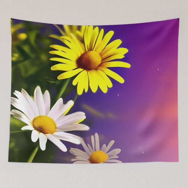 Item preview, Daisy sunset wallpaper designed and sold by gramizzia.