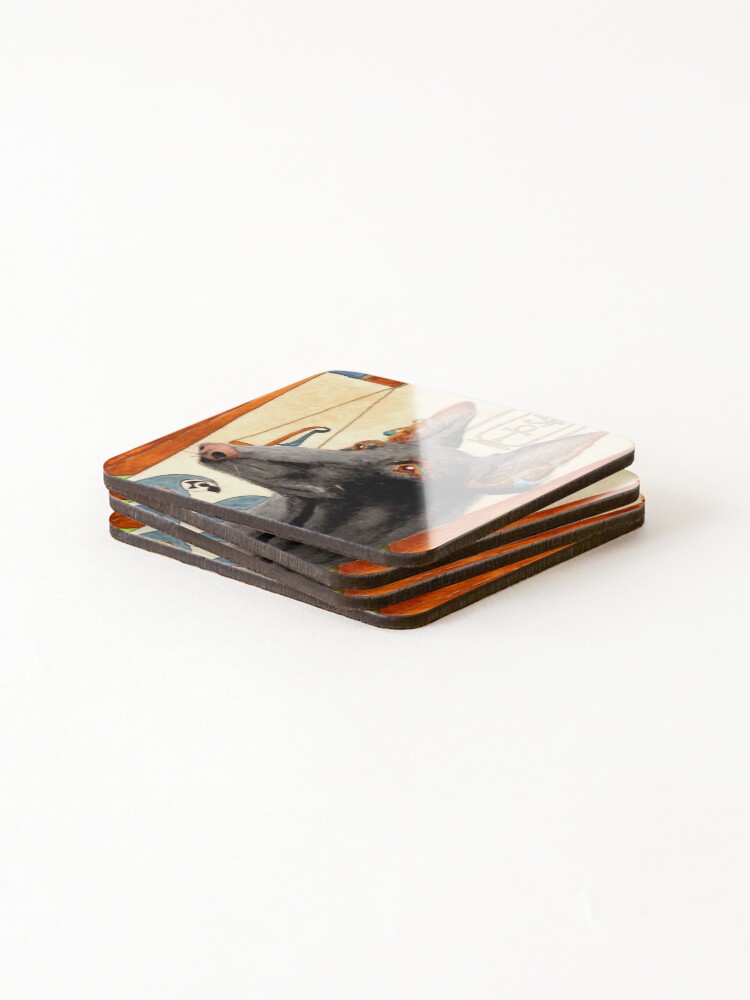 Thumbnail 4 of 5, Coasters (Set of 4), Anubis designed and sold by Reymonkey.