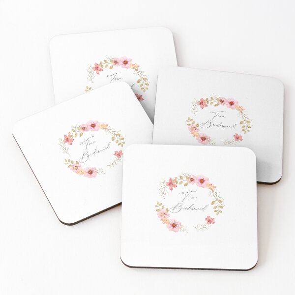 Item preview, Team Bridesmaid with Watercolor Flower Wreath designed and sold by skapastudios.