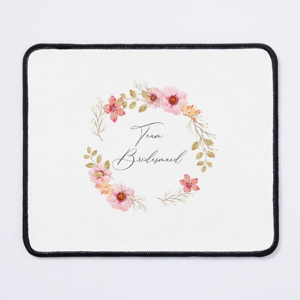 Item preview, Team Bridesmaid with Watercolor Flower Wreath designed and sold by skapastudios.
