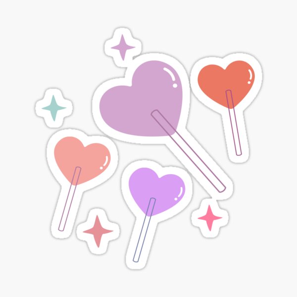Pink Heart Sticker for Sale by CatharticTick