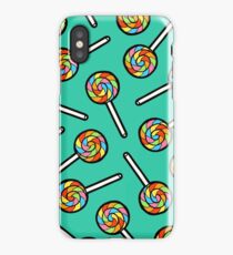 Rainbow Lollipop Pattern iPhone Case
