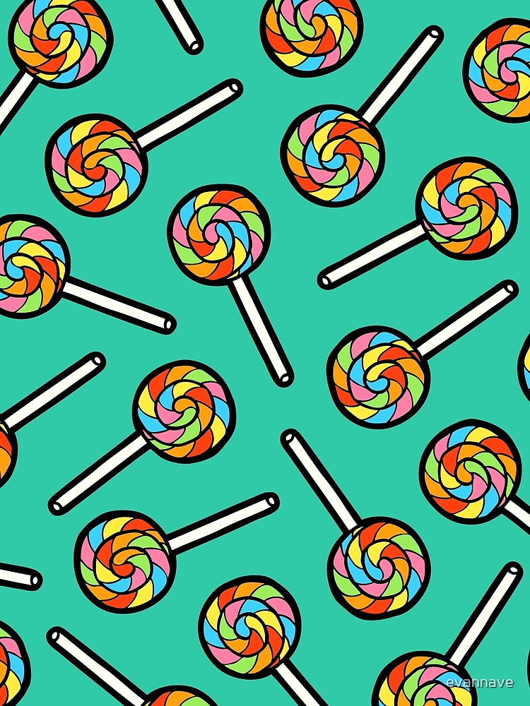 Rainbow Lollipop Pattern by evannave