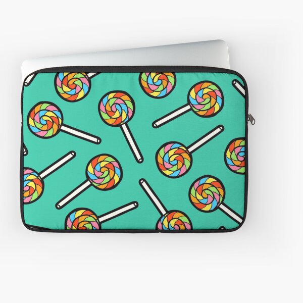 Rainbow Lollipop Pattern Laptop Sleeve
