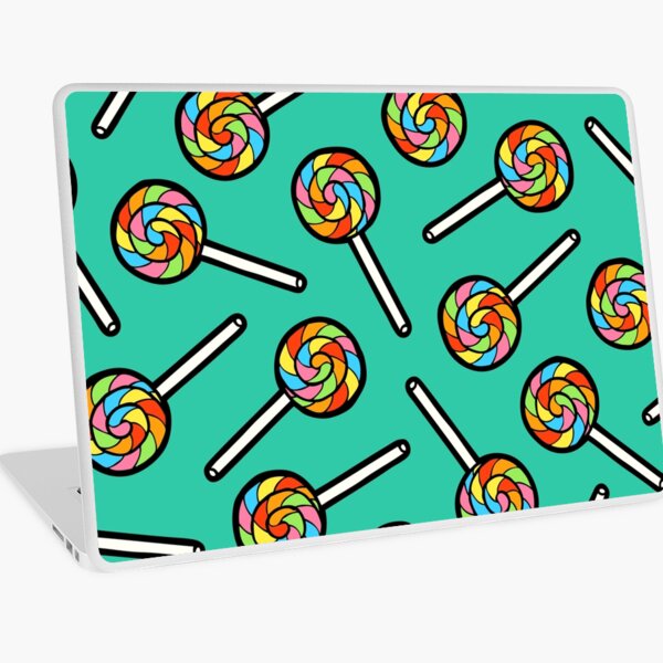 Rainbow Lollipop Pattern Laptop Skin