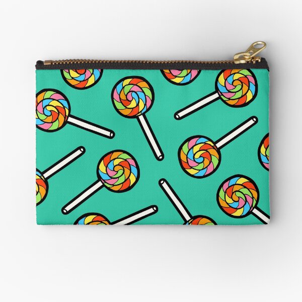 Rainbow Lollipop Pattern Zipper Pouch