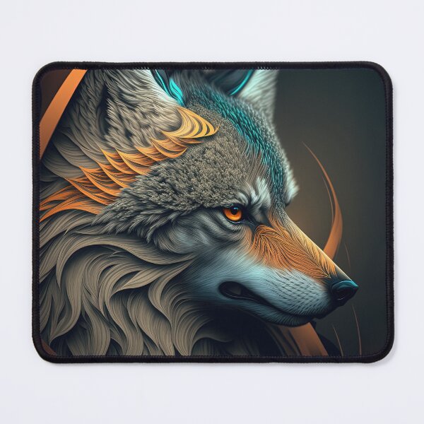 Item preview, Abstract Wolf Painting: The Fearless Hunter designed and sold by EHouseArt.