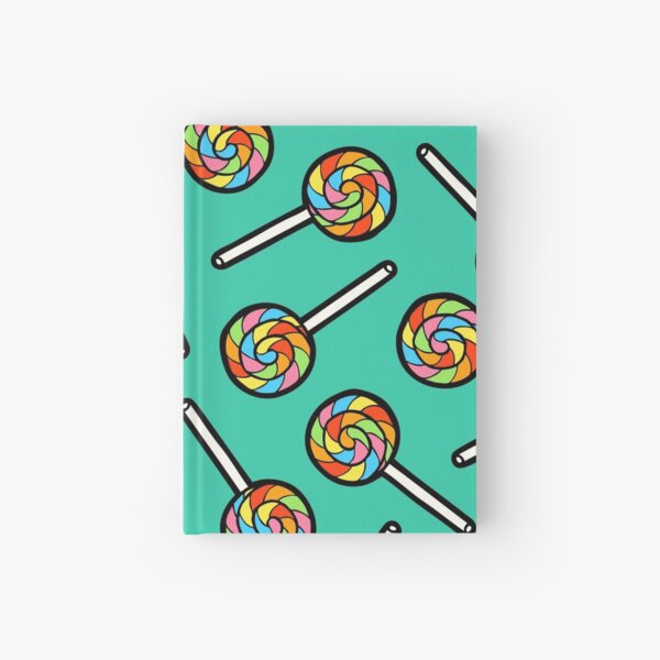 Rainbow Lollipop Pattern Hardcover Journal