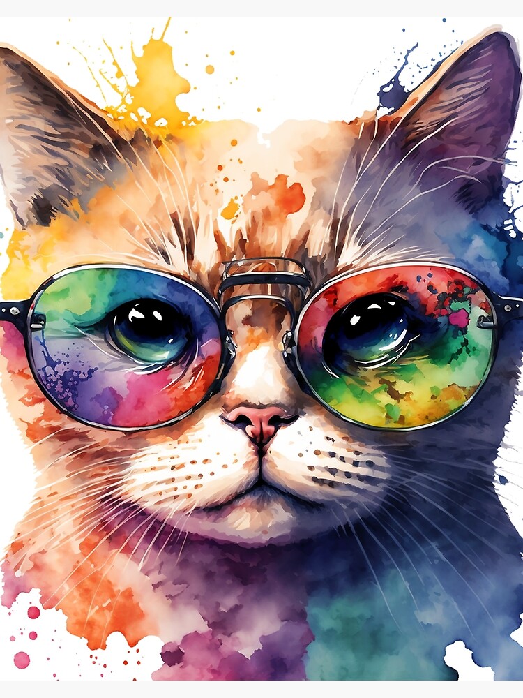 Cat with sunglasses shirt sale