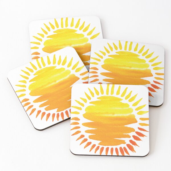Item preview, Brushed Watercolor Painted Sun designed and sold by Store-teto.