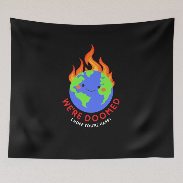 Item preview, Doomed Shirt Planet Earth Pollution Greta Climate Change Shirt SOS Help Climate Strike Shirt Nature Future Natural Environment Cute Funny Gift Idea designed and sold by EpsilonEridani.
