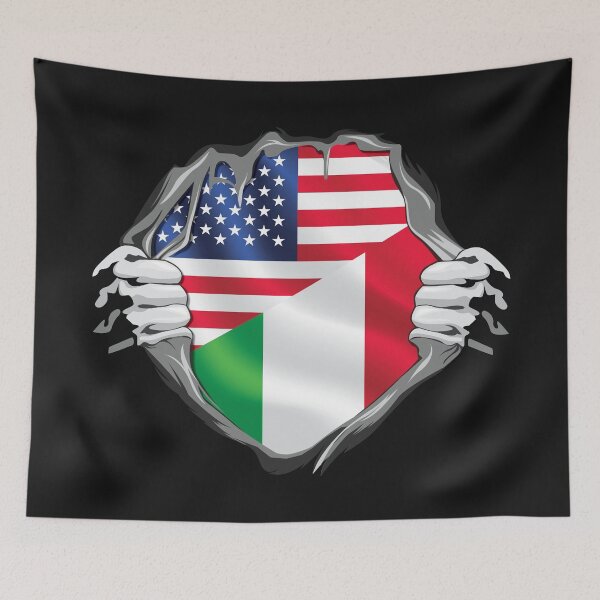 Item preview, Italian American Roots Flag designed and sold by RahallusNtx.