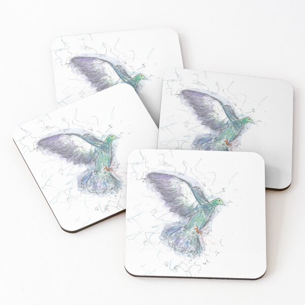 Item preview, Pigeon in Flight pen drawing. designed and sold by DebTheZeb.