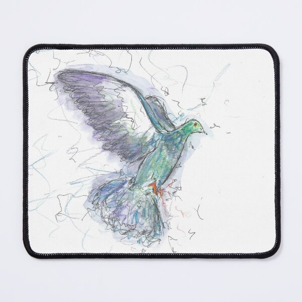 Item preview, Pigeon in Flight pen drawing. designed and sold by DebTheZeb.