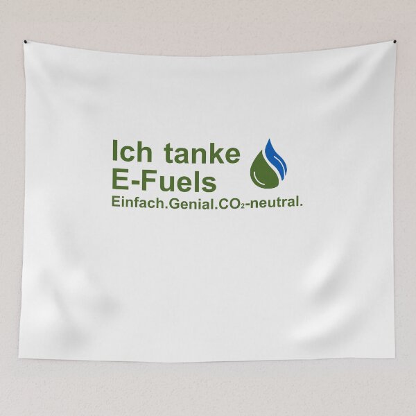 Item preview, I fill up with e-fuels Simply.Ingenious.CO2-neutral. designed and sold by Oberlaender.