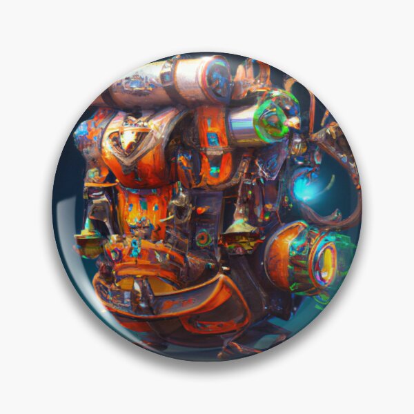 Item preview, Colorful Robotic Travel Backpack Steampunk style designed and sold by DuniDesign.
