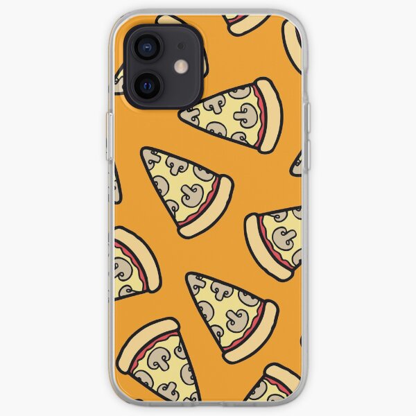 Mushroom Pizza Pattern iPhone Soft Case