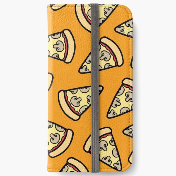 Mushroom Pizza Pattern iPhone Wallet