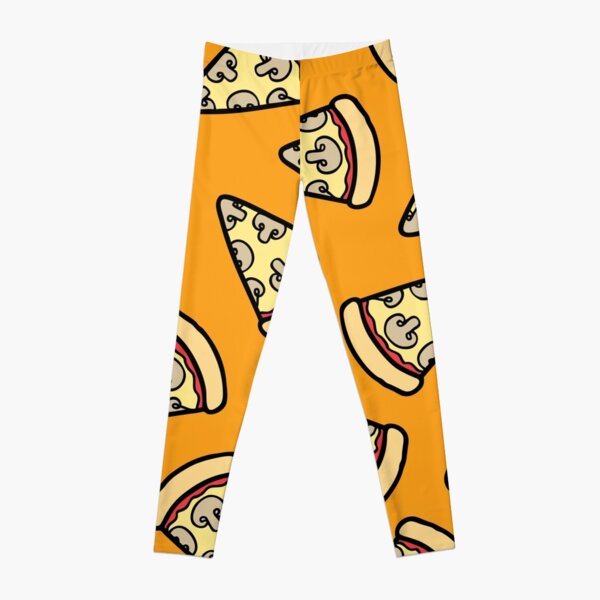 Mushroom Pizza Pattern Leggings