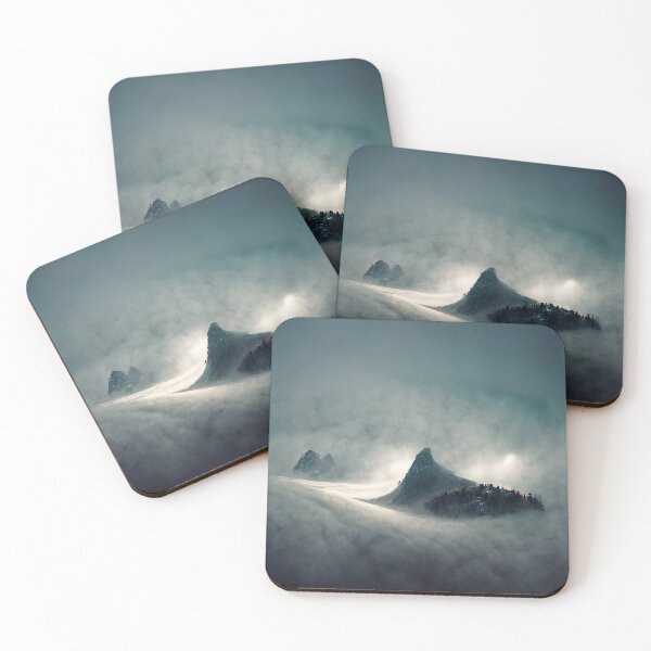 Item preview, Tree Covered Mountain Covered by Dense Fog #2 designed and sold by Galviato.
