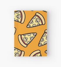 Mushroom Pizza Pattern Hardcover Journal