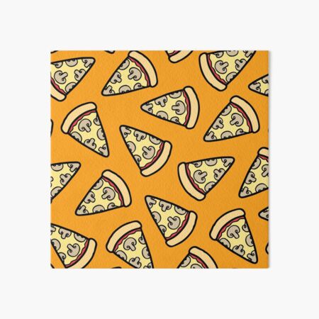 Mushroom Pizza Pattern Art Board Print