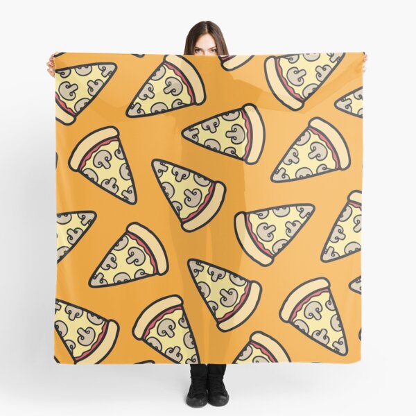 Mushroom Pizza Pattern Scarf