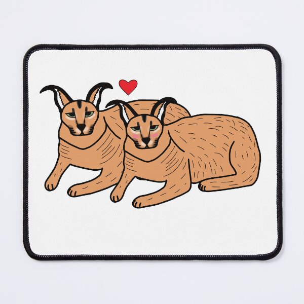 Item preview, Big Floppa Caracal Couple In Love designed and sold by Softsi.