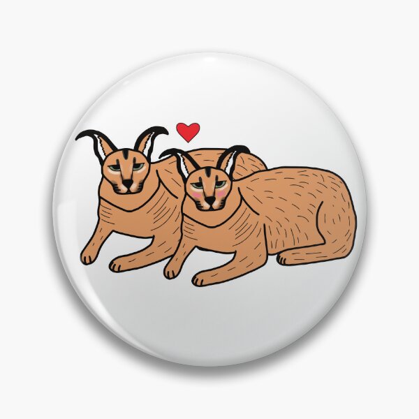 Item preview, Big Floppa Caracal Couple In Love designed and sold by Softsi.