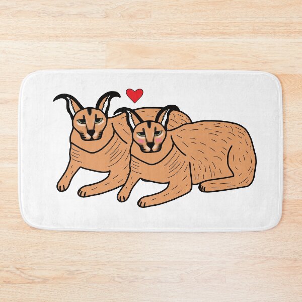 Item preview, Big Floppa Caracal Couple In Love designed and sold by Softsi.