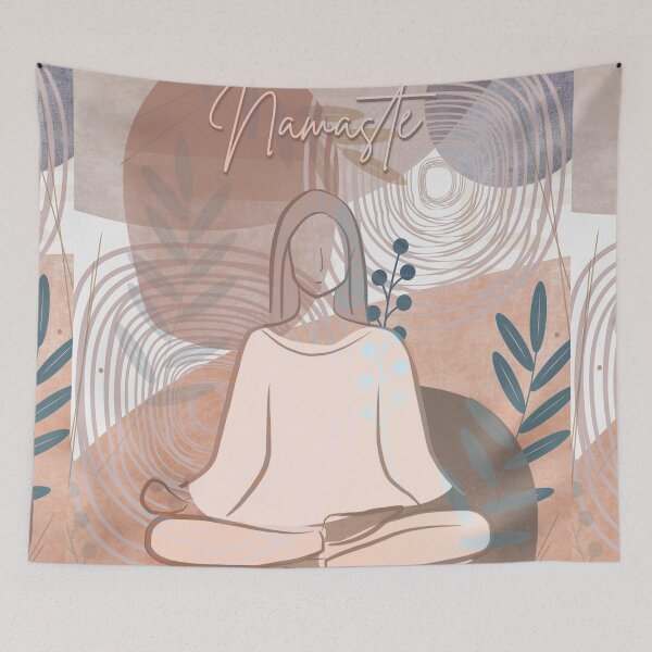 Item preview, Namaste yoga relaxing boho artwork  designed and sold by TipTopTapo.