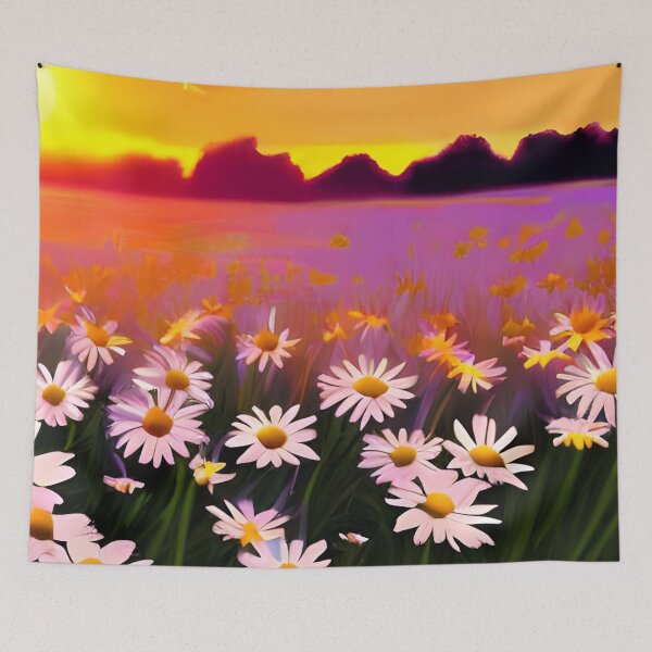 Item preview, Daisy sunset wallpaper designed and sold by gramizzia.