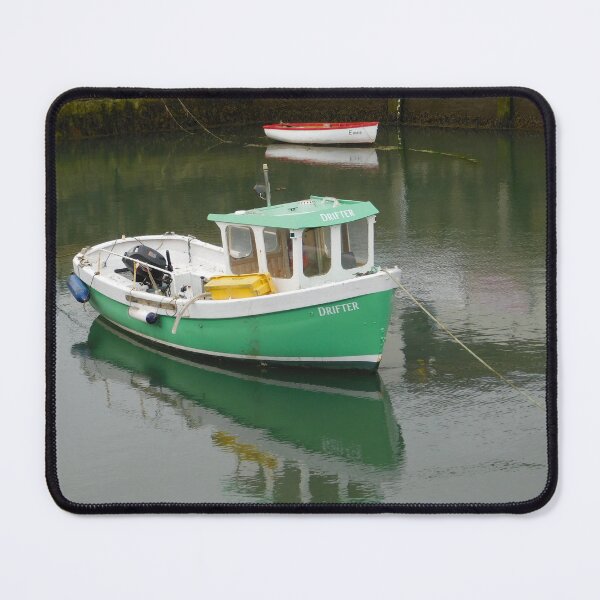 Item preview, Little green fishing boat designed and sold by Alipali64.