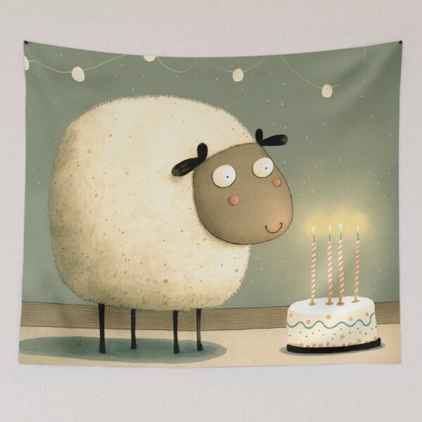 Item preview, Happy Birthday Sheep designed and sold by NattyCorvus.