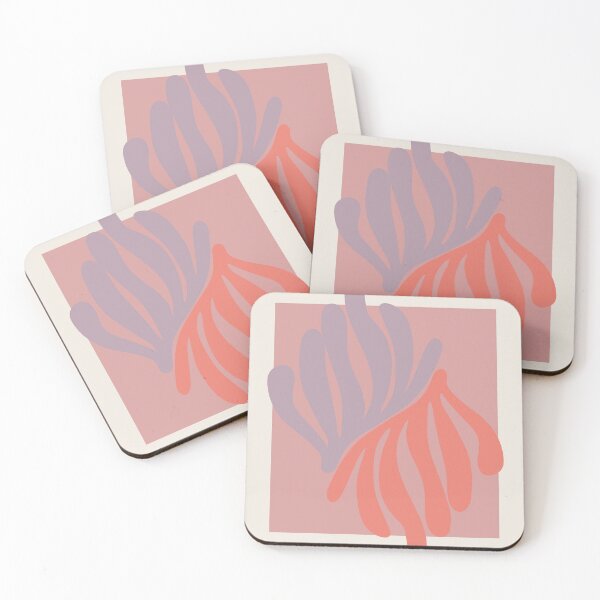 Artikelvorschau, Henri Matisse 2 flower, Papier Decoupes Art shapes of pink, Matisse Cutout's Wall Art, Matisse wall decor entworfen und verkauft von re-make-.