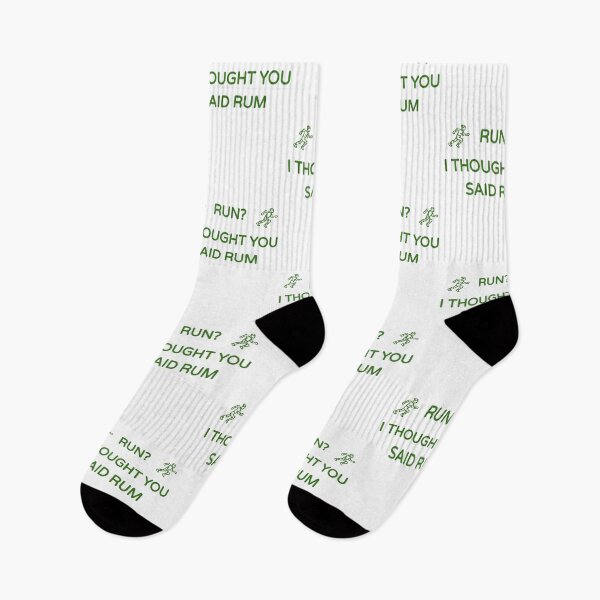 Item preview, Run? I Thought You Said Rum (Funny Fitness/ Running Green Desing) designed and sold by BRAZILCOOLSHIRT.