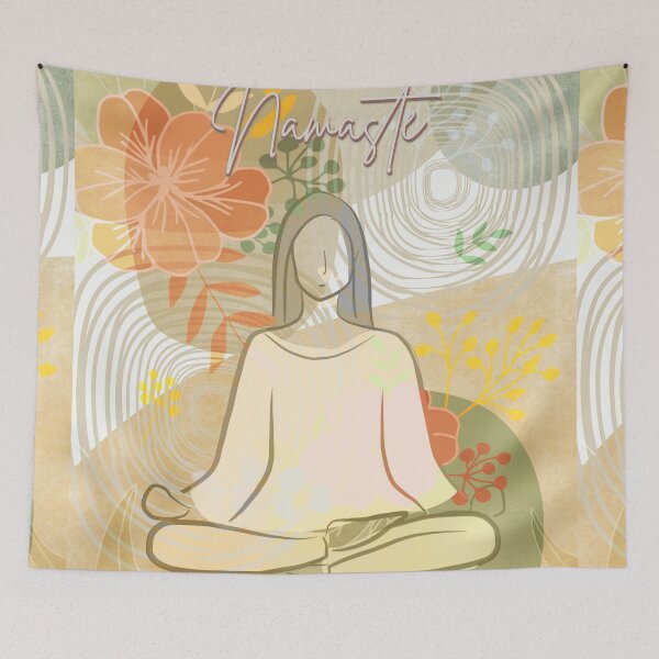 Item preview, Namaste yoga relaxing boho artwork  designed and sold by TipTopTapo.