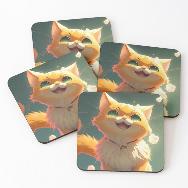 Item preview, Cute orange cat designed and sold by pretonopreto.