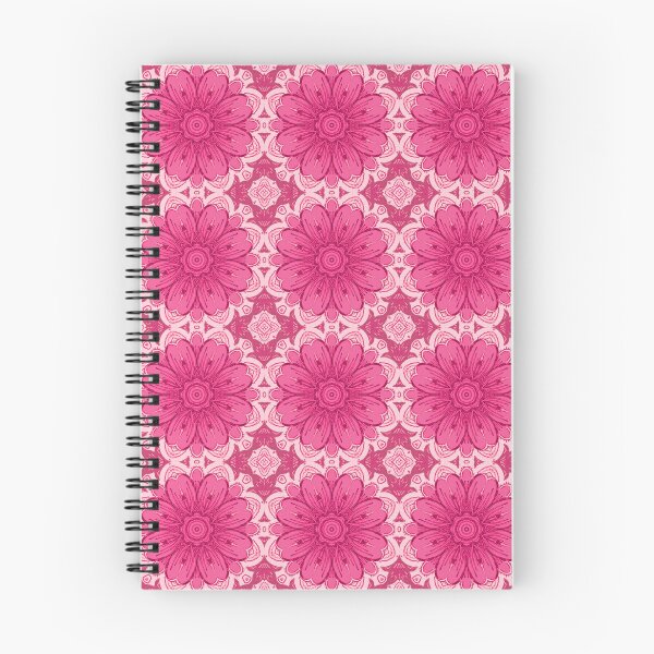 Item preview, Geometric Daisy Pattern in Coral and Pastel Pink designed and sold by Marymarice.