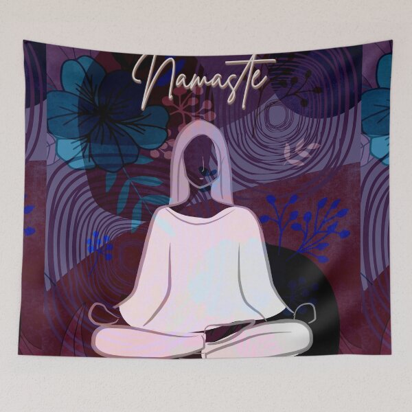 Item preview, Namaste yoga relaxing boho artwork  designed and sold by TipTopTapo.