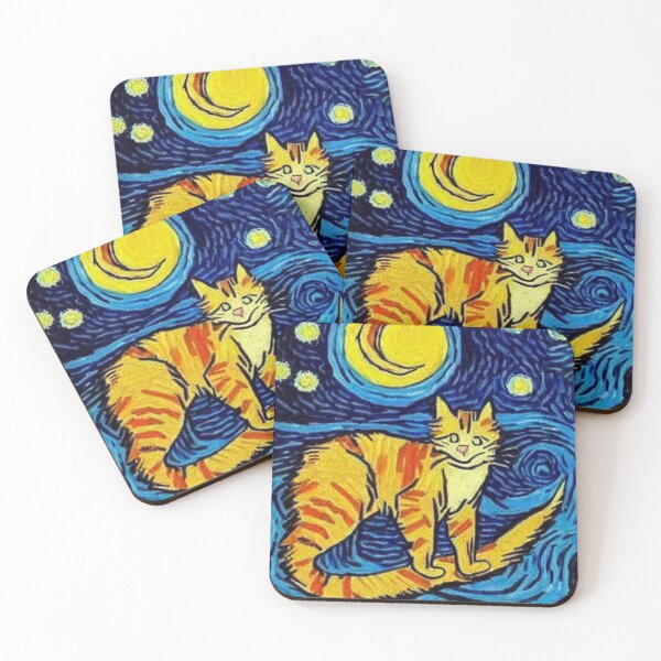 Item preview, Cat Van Gogh Style #3 designed and sold by cardia1991.