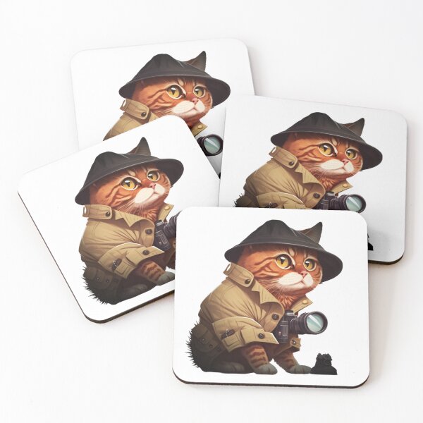 Item preview, funny private cat investigator designed and sold by JalalMsd.