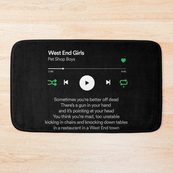 Item preview, Streaming Music: West End girls designed and sold by Periodic Table of Synthpop.