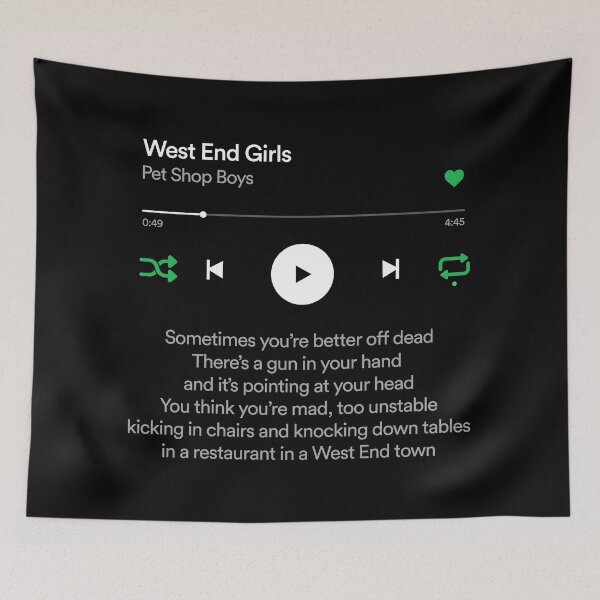 Item preview, Streaming Music: West End girls designed and sold by Periodic Table of Synthpop.
