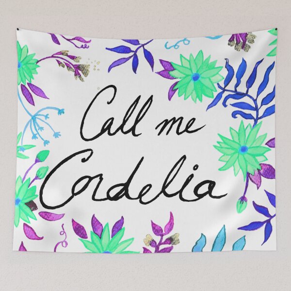 Item preview, Call Me Cordelia -Turquoise Flowers designed and sold by Niina  Niskanen.