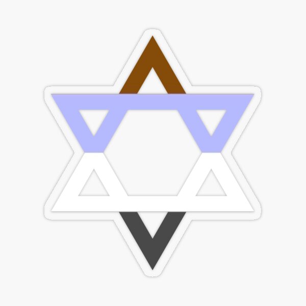 Item preview, Gender Apathetic flag Star of David designed and sold by MediocoreArtist.