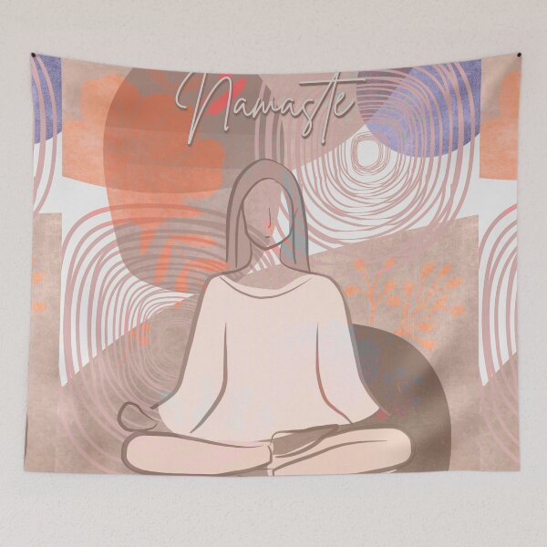 Item preview, Namaste yoga relaxing boho artwork  designed and sold by TipTopTapo.