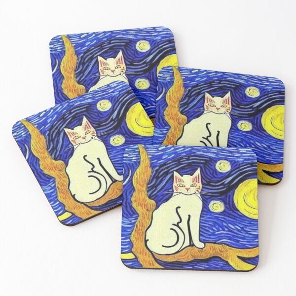 Item preview, Cat Van Gogh Style #4 designed and sold by cardia1991.