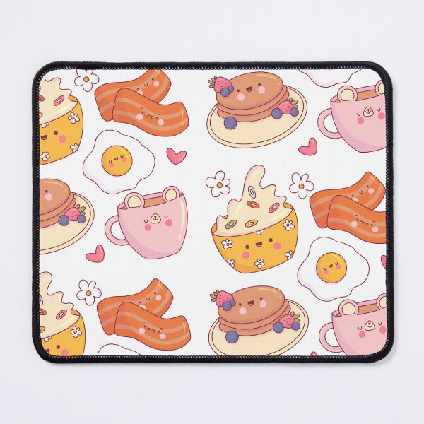 Item preview, Kawaii breakfast,egg,bacon,cereal, pancakes  designed and sold by jullypaivadraws.